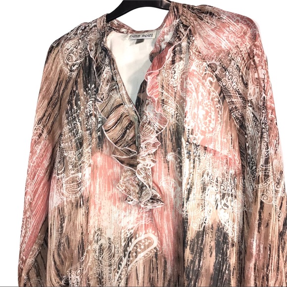 Beautiful Dina Ariel Pink Ruffle Top 😍 - Picture 3 of 12